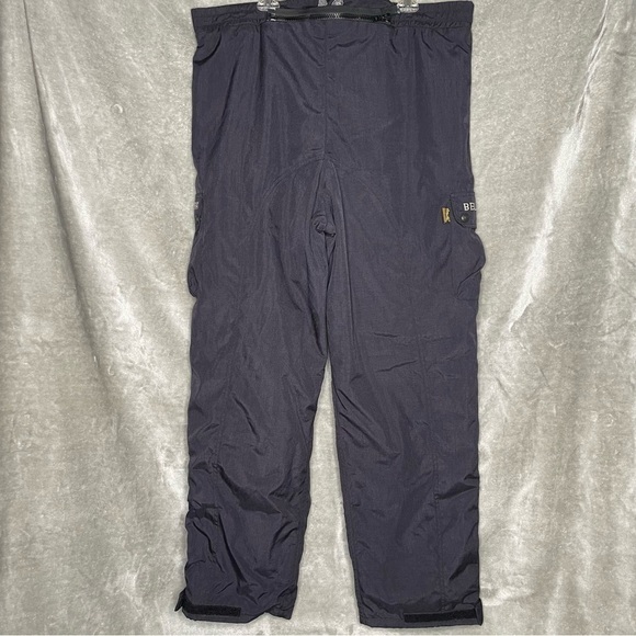 Belstaff Men’s Black Cordura Nylon Waterproof Biker Cargo Pants Zip Boot Hem XL - Picture 4 of 15